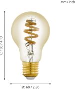 12578 EGLO FILAMENT LED SMART SIJALICA A60 5,5W 2200–6500 K (CCT) - Slika 2