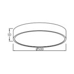 LED plafonjera BLADE 45W 3u1 – crni krug - Slika 5