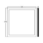 LED panel 40W 3u1 600×600 ugradni 4400lm - Slika 4
