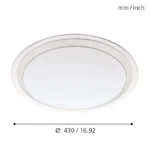 LED Plafonjera COMPETA-C - Eglo 33255 LED RGBW prigušiva stropna svetiljka 17W/230V 2700-6500K prečnik 43 cm - Slika 2