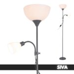 Podna Lampa VARESE Siva 1xE27 + 1xE14