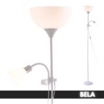 Podna Lampa VARESE Bela 1xE27 + 1xE14