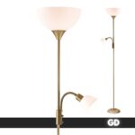 Podna Lampa THALES Zlatna 1xE27 + 1xE14
