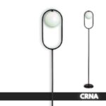 Podna Lampa PEGAZ 1xG9 Crna