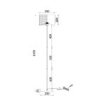 Podna Lampa BRY-F001T crna 1xE27 - Slika 3