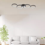 LED plafonjera NELA Crna – 60W RND, sa daljinskim - Slika 3