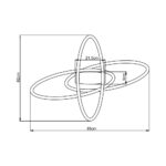 LED plafonjera NELA Bela – 72W RND, sa daljinskim - Slika 5