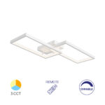 LED plafonjera NELA Bela – 40W SQR, sa daljinskim - Slika 2