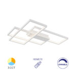 LED plafonjera NELA Bela – 65W SQR, sa daljinskim