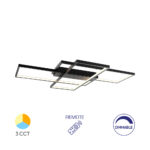 LED plafonjera NELA Crna – 80W SQR, sa daljinskim - Slika 2