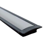 Ugradni aluminijumski LED profil crni – 3m