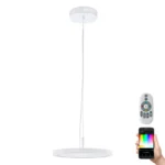 LED visilica EGLO Cerignola-C 33675 RGB+CCT 21W – bela (EGLO Connect)