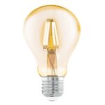 LED filament Amber dimabilna sijalica E27 A75 4W 2200K 12873 EGLO