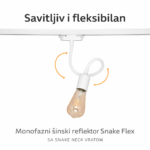 Monofazni šinski reflektor – savitljivi (flex) beli
