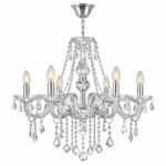 Kristal Luster 6R Kristal staklo+Hrom – Ø54cm