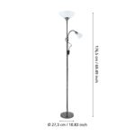 Podna lampa UP 2 – 1xE27+1xE14 – nikl-crna 93917 EGLO - Slika 4
