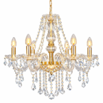 Kristal Luster 6R Kristal staklo+Gold – Ø54cm