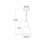 Visilica metal BV05-00010 1xE27 - Slika 4
