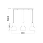 Visilica metal BV05-00011 3xE27 - Slika 3