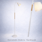 Podna Lampa STEWIE-1 Bela 1xE27