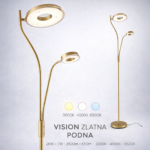 LED Podna Lampa Vision gold 35W 3CCT