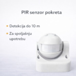 PIR Senzor pokreta IP44 - Beli
