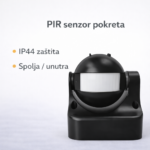 PIR Senzor pokreta IP44 - Crni