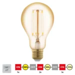 LED Vintage sijalica sa STEPDIMMING E27 A75 4W 2200K 12858 EGLO