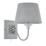 LED zidna lampa LARACHE 2 43239 EGLO E14 sivo-patina drvo