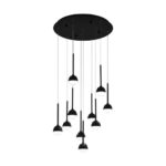 Visilica NUCETTO 39714 EGLO – LED dimabilna 3000K, crna