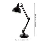 Stona lampa BORGILLIO 94697 EGLO – E27, crna - Slika 3