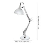 Stona lampa BORGILLIO 94702 EGLO – E27, hrom - Slika 3
