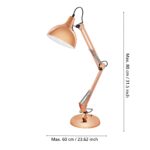 Stona lampa BORGILLIO 94704 EGLO – E27, bakar - Slika 3