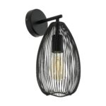 Zidna lampa CLEVEDON 49143 EGLO E27 crna