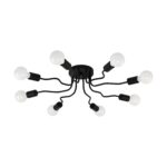 LED plafonjera ORAZIO 97984 EGLO E27 crna Ø68cm