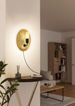 Zidna lampa GASCUERIA 98379 EGLO E27 crno-zlatna - Slika 2