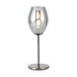 Stona lampa ESTANYS 39568 EGLO nikl-crna sa staklenim abažurom