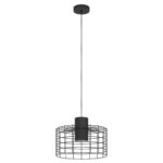 Visilica MILLIGAN 43627 EGLO E27 crno-bela