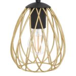 Visilica JAZMINIA 1 390092 EGLO – E27, crna/mesing, dekorativna - Slika 4