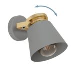 LED spot TWICKEN 43835 EGLO E27 sivo-zlatni - Slika 3