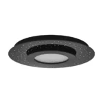 Plafonjera AZURREKA 33711 EGLO – LED 3000K, kristal, dimabilna, crna