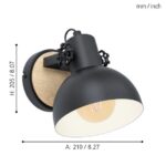 Zidna lampa LUMBENHAM 43164 1 EGLO - Slika 2