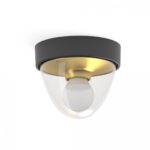 NOWODVORSKI 7976 NOOK BLACK/GOLD Plafonska svetiljka IP44