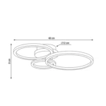 Plafonjera ROG 780243 EGLO  – LED 21W, 4000K, drvo / crna - Slika 5
