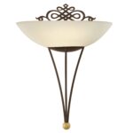 Zidna lampa MESTRE 86715 EGLO E27 starinsko braon zlato