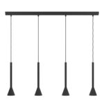 LED visilica CORTADERAS 97605 EGLO 4xGU10 crno zlatna dimabilna - Slika 3