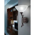 Zidna lampa VINOVO 91434 EGLO E27 tamno braon alabaster - Slika 3