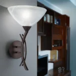 Zidna lampa VINOVO 91434 EGLO E27 tamno braon alabaster - Slika 2