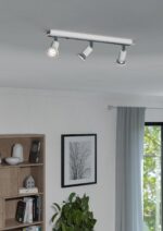 Spot lampa SARRIA 94961 EGLO – 3x GU10 LED, bela/hrom, 3000K - Slika 3