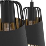Visilica AUSTELL 49448 EGLO – E27, crno-zlatna, vintage industrijska - Slika 2